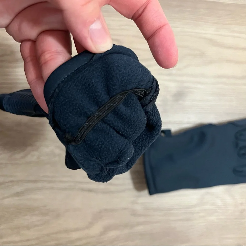 Kids Navy Winter Gloves Fleece Lined Cold Weather EU 122–140 (7-10 years)